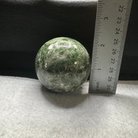 Natural Green Diopside Crystal Sphere 334g – Polished Gemstone #1