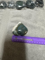 Moss Agate Carved Heart #7