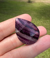 Pear Shape Candy Fluorite Cabochon #10
