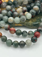 Natural Bloodstone 6mm Bracelet 7.5”