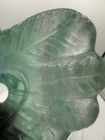 Rainbow Fluorite Decorative Carved Heart with Stand #5