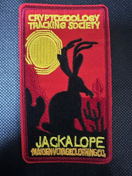 Cryptozoology Jackalope Embroidered Iron-On Patch