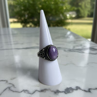 Natural Charoite Ring #38