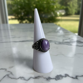 Natural Charoite Ring #38
