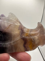 Fluorite Dragon Head Carving #21