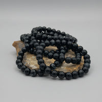 Natural Black Onyx 8mm Bracelet 7.5”