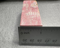Rhodochrosite Four-Sided Tower #3 – Rose Pink, Cream & Tan Polished Crystal Point