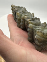 Labradorite Dragon Head Carvings