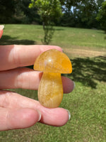 Colorful Fluorite Mushroom Carving #2