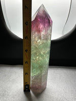 Large Fat Watermelon Fluorite Tower #3