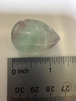 Pear Shape Candy Fluorite Cabochon #17