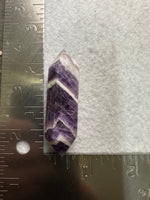 Double Terminated Chevron Amethyst Point #12