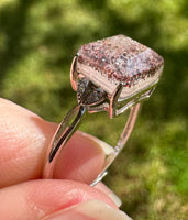 Sterling 925 Super 7 Strawberry Quartz Ring #55