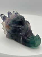 Fluorite Dragon Head Carving #22
