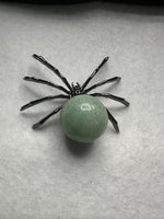 Spider with Green Aventurine Sphere