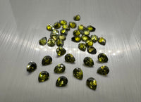 Green Zircon 5x4mm Pear Shape