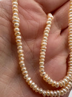 Peach Freshwater Pearl Strand #8
