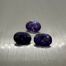 Oval Purple 7x5mm Cz