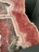 Rhodochrosite Slab #5 – Pink Banded Natural Stone Specimen