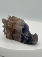 Fluorite Dragon Head Carving #3