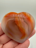 Carnelian Heart Palm Stone #5