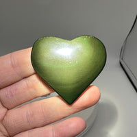 Rainbow Sheen Obsidian Heart #3