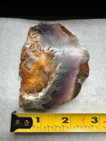 Fluorite Mixed Cube Pyrite & Acicular Slab #2