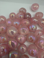Bubblegum Pink Rose Quartz Aura Tumbles