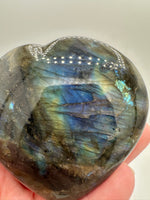 Large Beautiful Labradorite Heart
