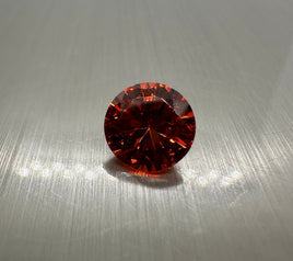 Round Orange Cz 9mm 4.70ct