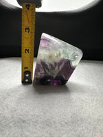 Feather Fluorite Free Form with Rainbow #5