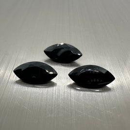 Marquise Black Cz 12x6mm