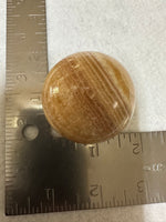 Yellow Calcite Stripe Sphere #3