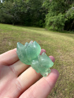 Baja Blast Fluorite Nine-Tailed Fox Carving