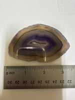 Dyed Purple Agate Slice #3