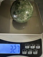 Natural Green Diopside Crystal Sphere 327g – Polished Gemstone #3