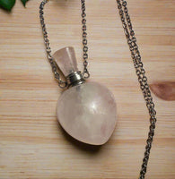 Quartz Perfume/Essential Oil Bottle Necklace