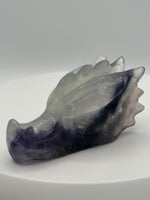 Fluorite Dragon Head Carving #7