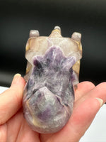 Natural Rainbow Fluorite Dragon Head Carving #3 – 382g