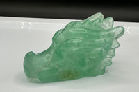 Natural Green Fluorite Dragon Head Carving #8 – 451g