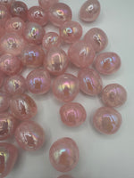 Bubblegum Pink Rose Quartz Aura Tumbles