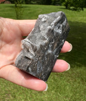 Black Chalcedony Sphalerite Obelisk Tower #2