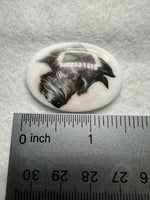 Adorable Dog Glass Cabochon #2