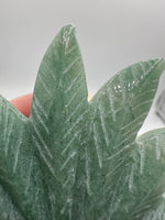 Green Aventurine Cannabis Leaf Carving #4