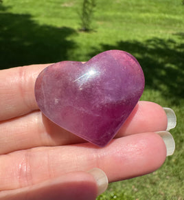 Candy Fluorite Carved Heart #12