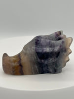 Fluorite Dragon Head Carving #10