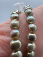Light Lime Freshwater Pearl Strand #10