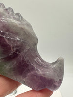 Fluorite Dragon Head Carving #16