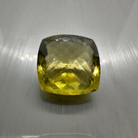 Checker Prasiolite 20mm Cushion Cut 31.40ct
