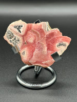 Rhodochrosite Slab #1 – Rose Pink Banded Polished Collector Specimen